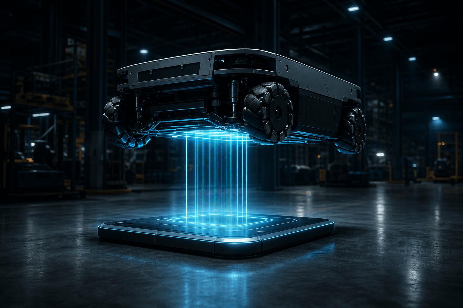 Wireless dock autonomous contactless charging
